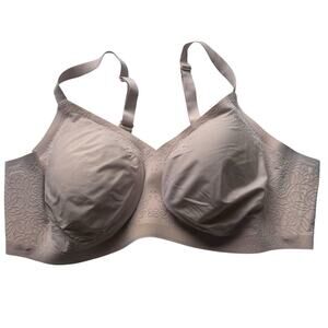 Honeylove Silhouette Roses Bra Nude Sz 3X 44DD(E)/DDDWire-Free Floral BRBR00037